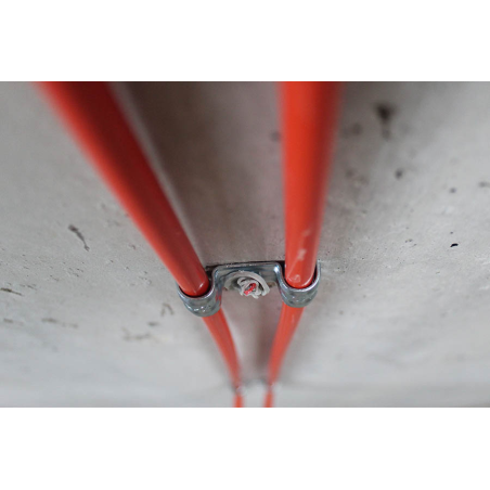 Embase clouable double DFT Ø 8 mm acier zingué