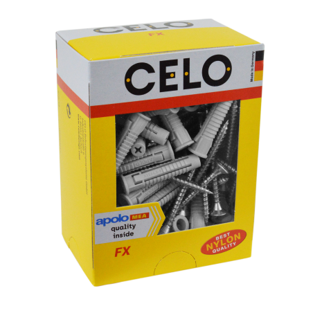 Cheville nylon FX 10 + vis à bois 7,0x65 Réf. FXSZ