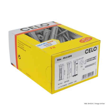 Cheville nylon FX 10 + vis à bois 7,0x65 Réf. FXSZ