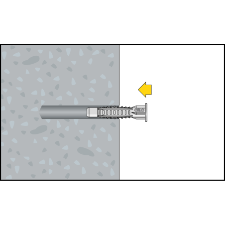 Cheville multi-matériaux avec collerette MZK 6