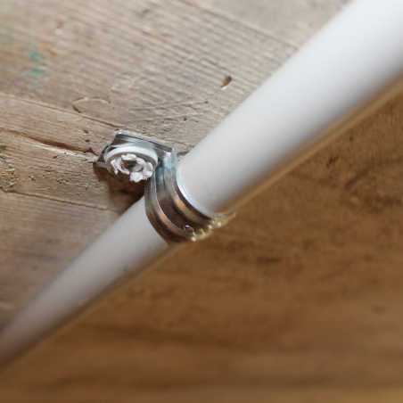 Embase clouable simple métallique PFT Ø8, zinguée