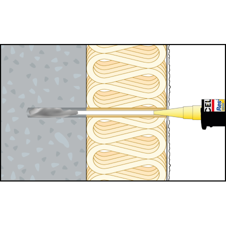 ResiTHERM® 12, 2 pcs, tige d'ancrage M12x260 acier inoxydable A4, raccord fileté M12x70 acier inoxydable A4