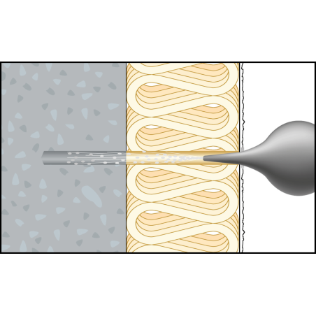 ResiTHERM® 12, 2 pcs, tige d'ancrage M12x260 acier inoxydable A4, raccord fileté M12x70 acier inoxydable A4
