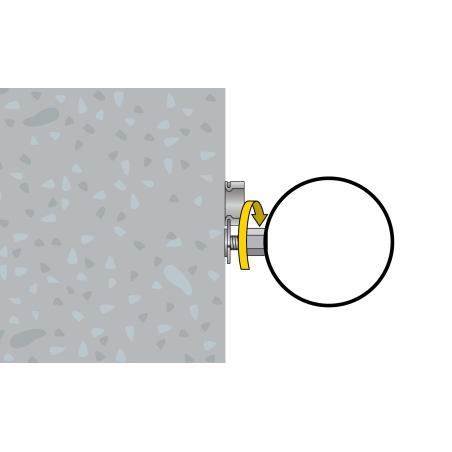 Accessoire clouable avec embout fileté ATR 6