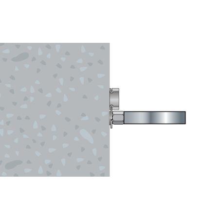 Accessoire clouable avec embout fileté ATR 6