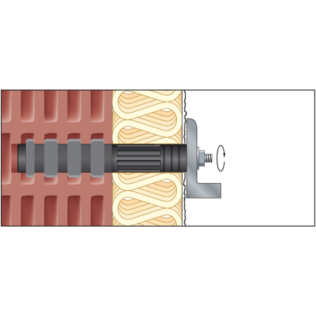 ResiTHERM® 37/120 M12, kit de 2 pièces comprenant le mortier d'injection ResiFIX VY300SF, acier inoxydable A4